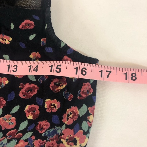 Kimchi Blue Urban Outfitters Embroidered Sweetheart Floral Mini Dress Size 4 - Picture 8 of 10